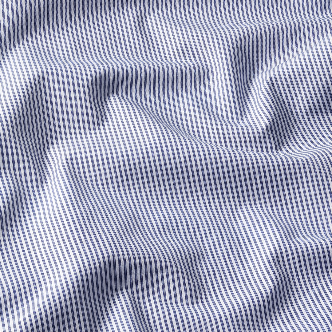 Blue Striped Mayfair easy-iron