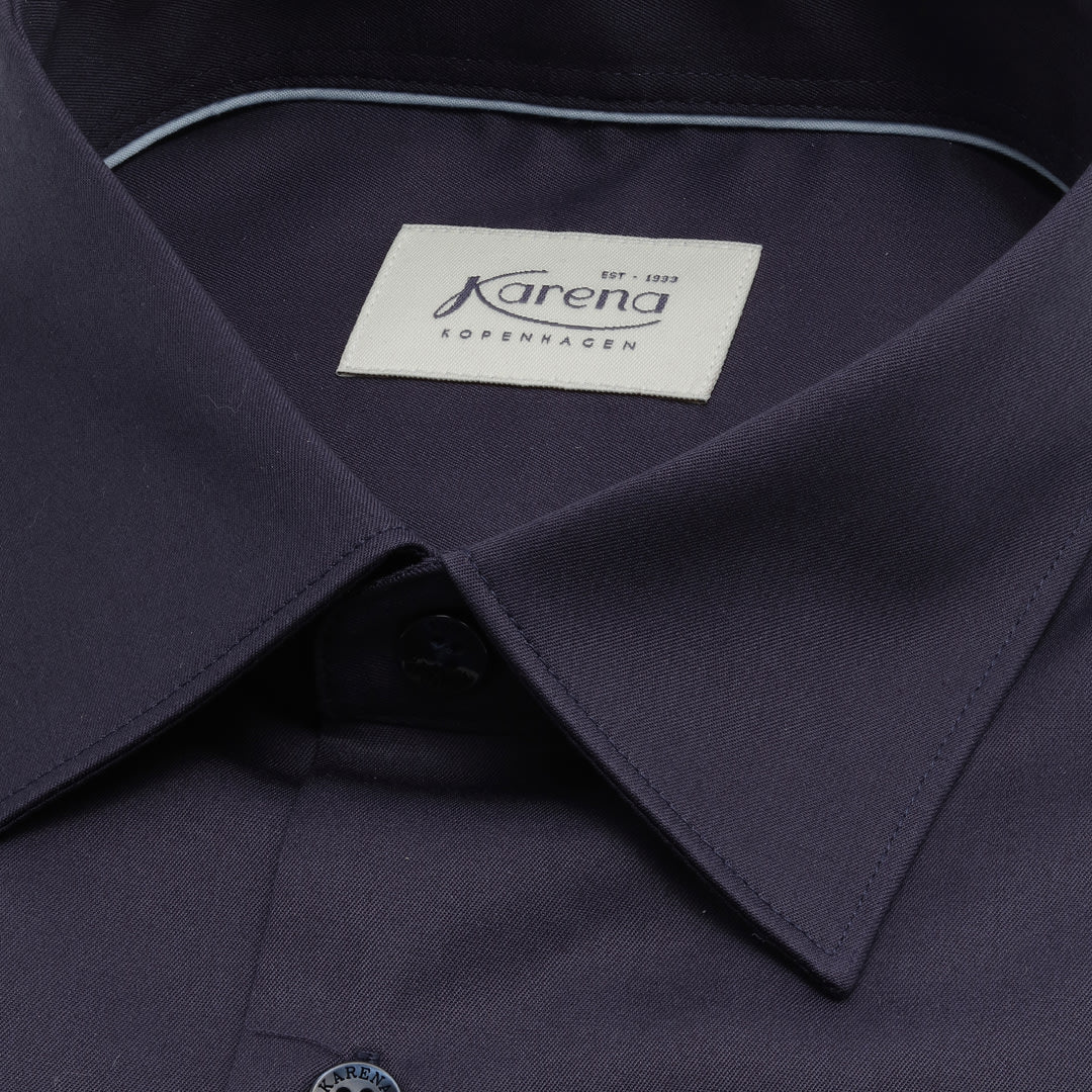 Dark Blue Twill non-iron