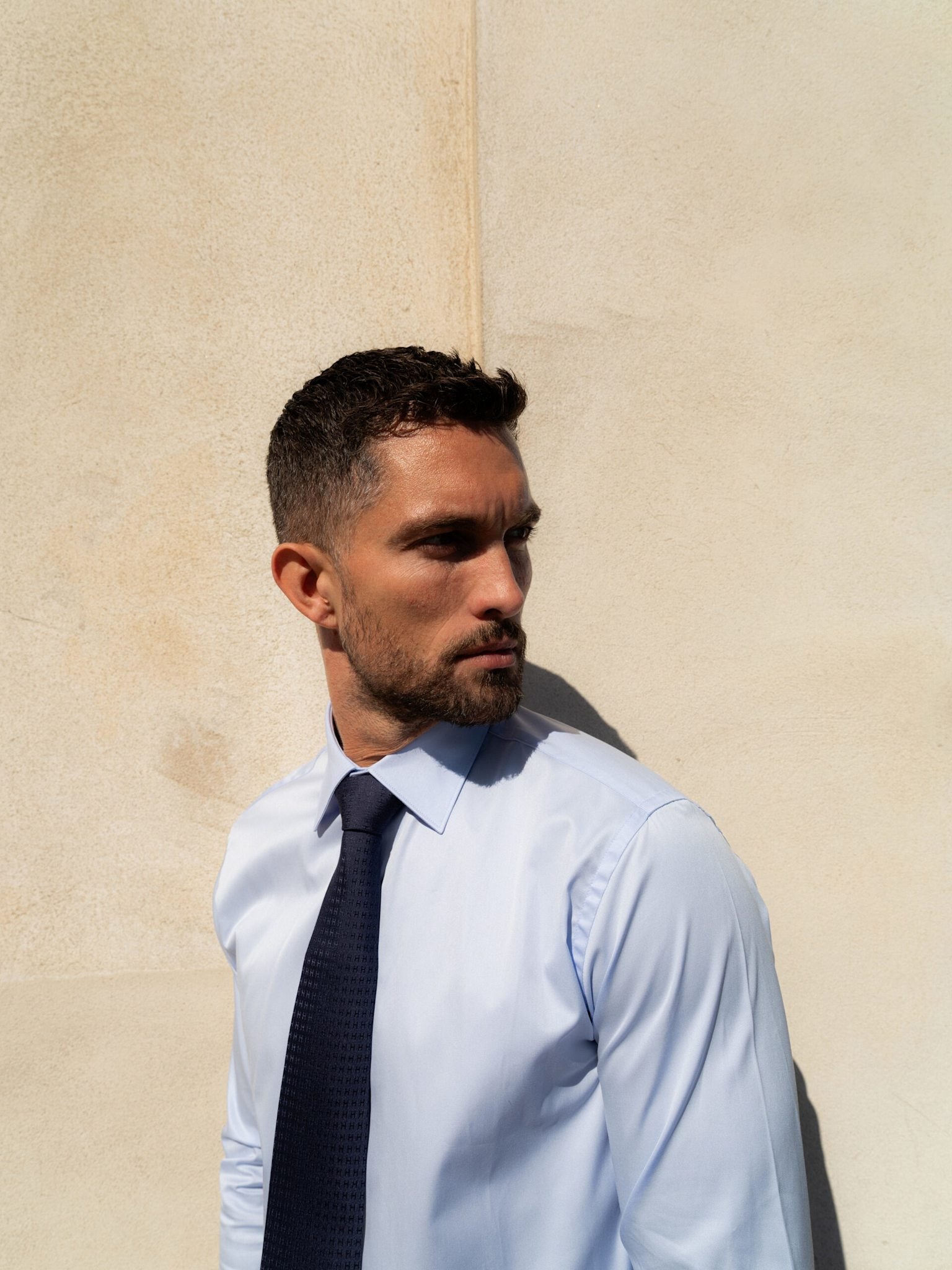 Light Blue Twill non-iron