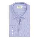 Fine Blue Striped Mayfair easy-iron