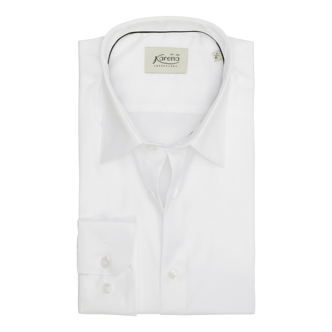 White Twill non-iron