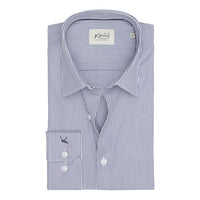 Blue Striped Mayfair easy-iron