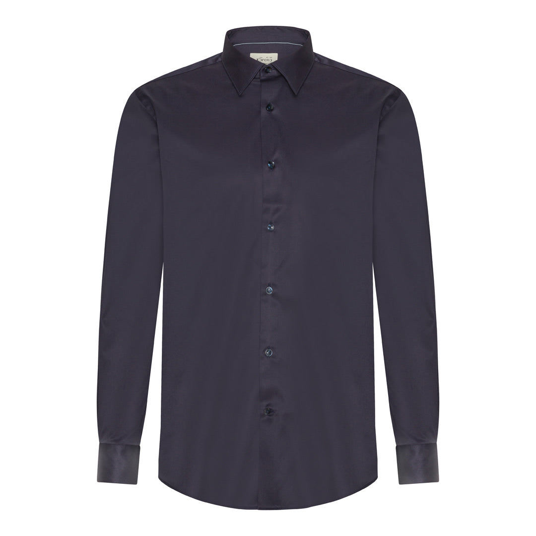 Dark Blue Twill non-iron