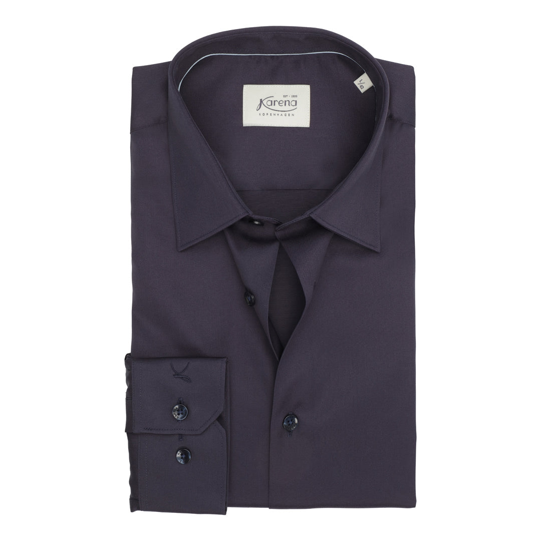 Dark Blue Twill non-iron