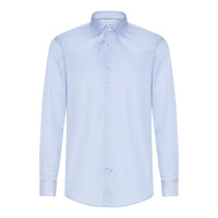 Light Blue contrast Twill non-iron