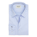 Light Blue contrast Twill non-iron