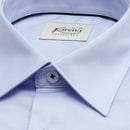 Light Blue contrast Twill non-iron