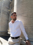 White Twill non-iron